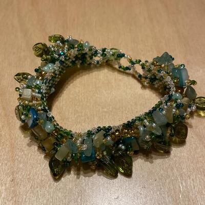 Beaded bracelet, handmade
