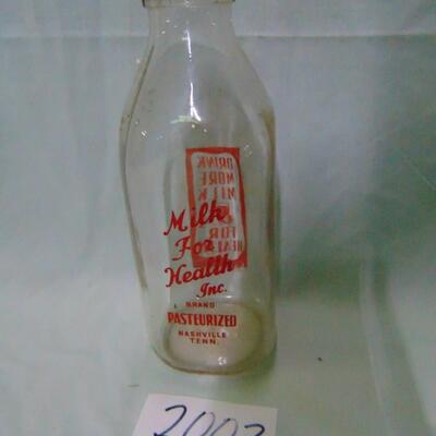 Item 2002 milk bottle