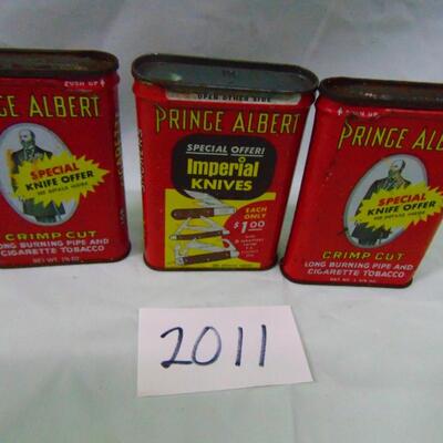Item 2011 Prince Albert cans