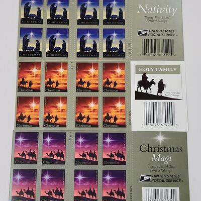 Lot 11: Forever Stamps Holiday: Magi, Nativity, Holy Family (60 Stamps)
