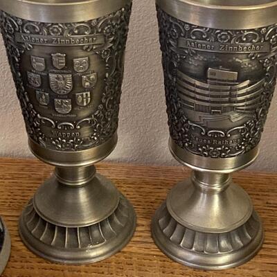 Collection of Pewter and German Steins