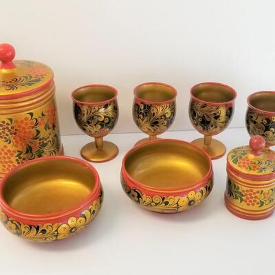 Lot #43  Set of Ethnic Papier Mache Giftware