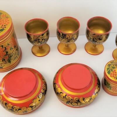 Lot #43  Set of Ethnic Papier Mache Giftware