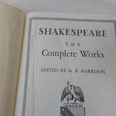 Vintage 1952 Books: Shakespeare The Complete Works, American College Dictionary