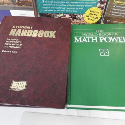The Official ACT Prep Guide 2019-20, World Book of Math Power, AP Exam Books