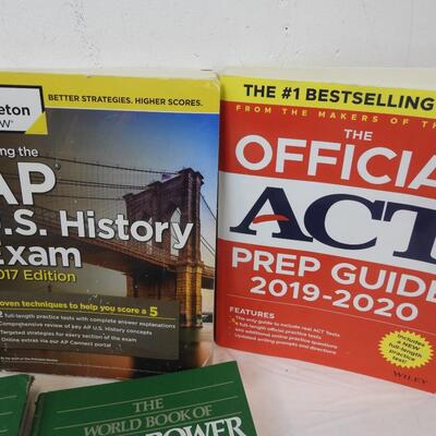 The Official ACT Prep Guide 2019-20, World Book of Math Power, AP Exam Books