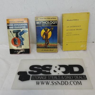 3 Vintage Greek Mythology and Civilization Books: 1953 - 1960