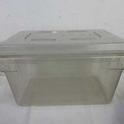 Home Organization Lot: Metal Rack with Hooks, Gray Bin, 4 Compartment Shelfs