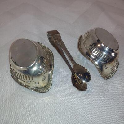 Fancy Nut Dishes with Tongs
