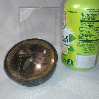 Vintage Brass Sundial Compass