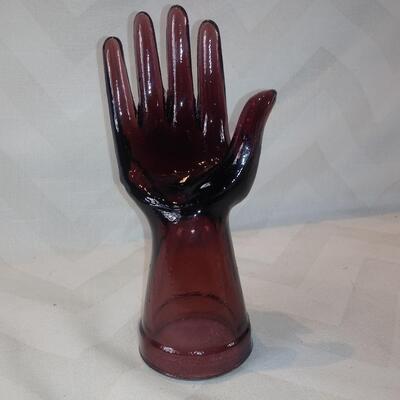 Purple Glass Hand