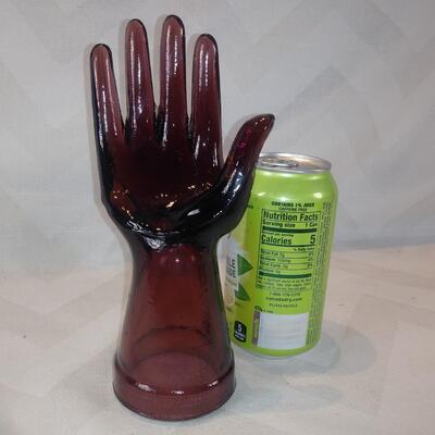 Purple Glass Hand