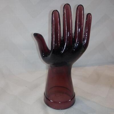 Purple Glass Hand