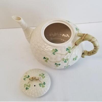Lot #51  Lovely Belleek Teapot
