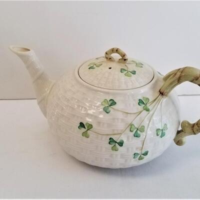 Lot #51  Lovely Belleek Teapot