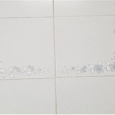 Lot #53  Contemporary Country Casual Style Dining Set - Tile-top table