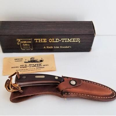 Lot #55  Schrade Cutler "Old Timer" knife in box