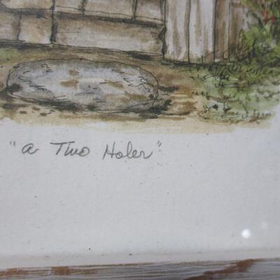 Martha Hinson Outhouses Framed Prints 9 1/2" x 7 1/2"
