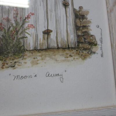 Martha Hinson Outhouses Framed Prints 9 1/2" x 7 1/2"