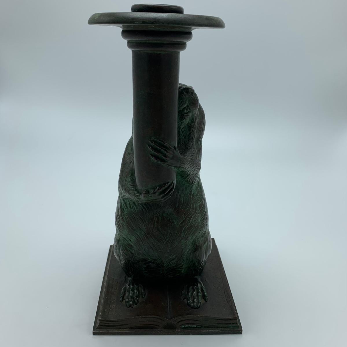 Tiffany Studios Groundhog Candlestick No 58 of 100 (FOHS