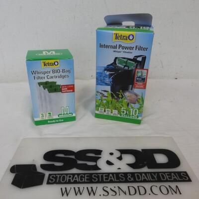 Tetra Products: Internal Power Filter + Whisper BIO-Bag Filter Cartridges