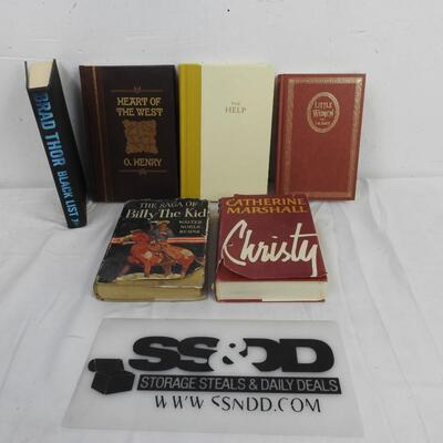 6 Hardcover Fiction Books: Black List -to- Christy