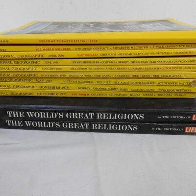 11 National Geographic Books: Welcome to Earth -to- The World's Great Religions