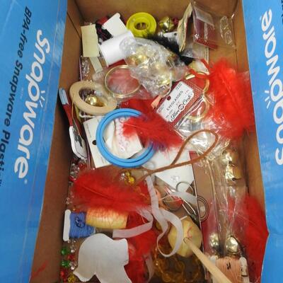 Crafts Lot: Beads, Cross Stick Patterns and Boards, Self Stick Board etc.