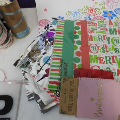 Party Supplies: Ribbon, GIft Bags All Sizes, Bows, Table Clothes, Cards and More