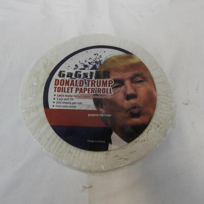 Gagster Donald Trump Toilet Paper Roll, 3 Ply Full Color Print