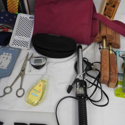 15+ Personal Care Lot: Leather Tie Case, Jewelry Cleaning machine, Hair Curler