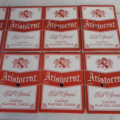 12 Playing Cards, Used Casino Cards, Aristocrat