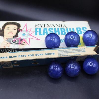 Lot of Sylvania Flashbulbs Blue Dot GE Photography Bulbs