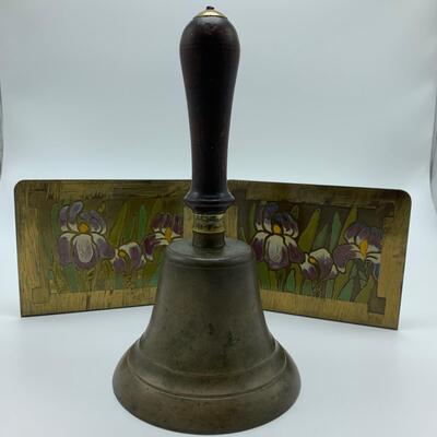 Iris Bookends & Brass Bell (FO-HS)