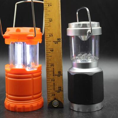 Pair of Battery-Operated LED Lantern Lights Lamps