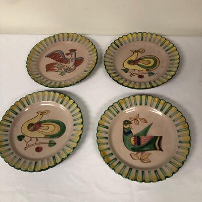 Four Italian Hand Painted Plates (BO-KM)