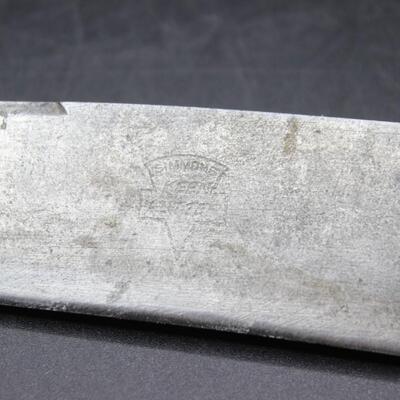 Vintage Antler Handle Carving Set Meat Fork Knife