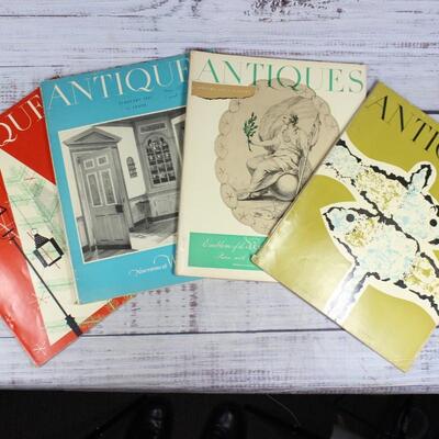 Set of 4 Vintage Antiques Magazines