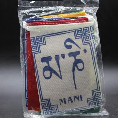 Om Mani Padme Hum Buddhist Tibetan Healing Mantra Banner Praise to the Jewel in the Lotus