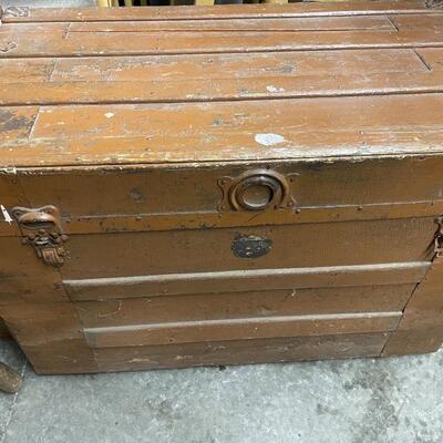Large wooden trunk