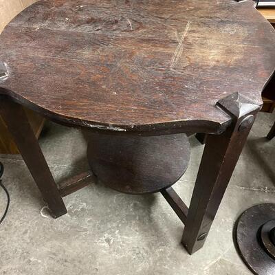 Round side table