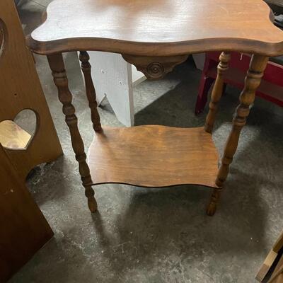 Vintage wood side table