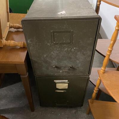 2 stackable Metal file cabinets