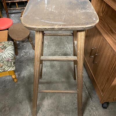 Wood stool