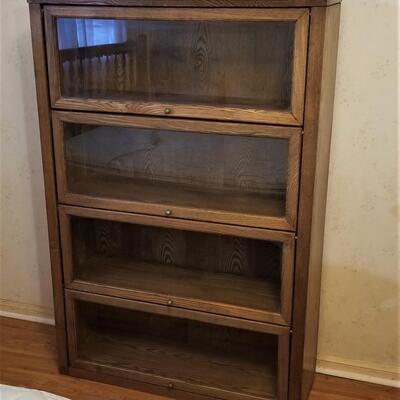 Lot #56  Contemporary Barrister Style Bookcase