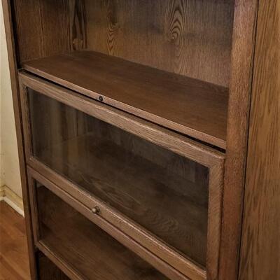 Lot #56  Contemporary Barrister Style Bookcase
