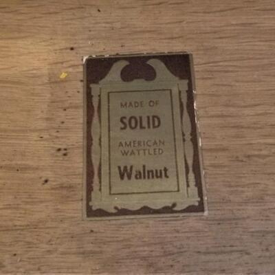 Lot #58  Vintage Night Stand - Davis Cabinet Company - solid Walnut