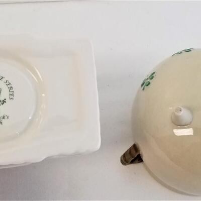 Lot #62  Two Pieces Belleek Porcelain