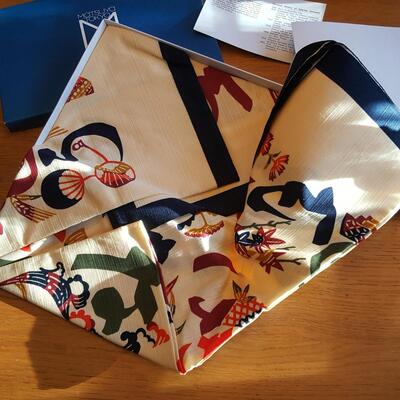Japanese Kataezome Table Scarf by Serizawa