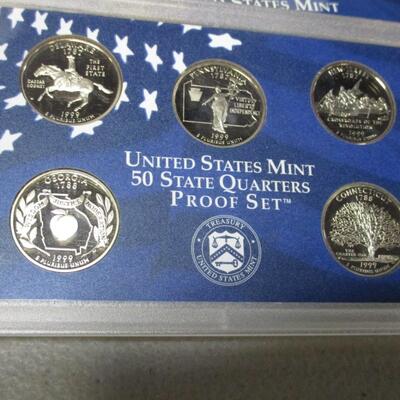 United States Mint State Quarters Proof Set & 1999 Proof Set